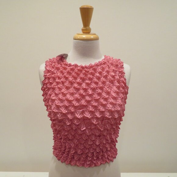 Women F.C One Size Fits Most Bubble Crinkle Popcorn Sleeveless Stretchy Tank Top - Picture 1 of 5